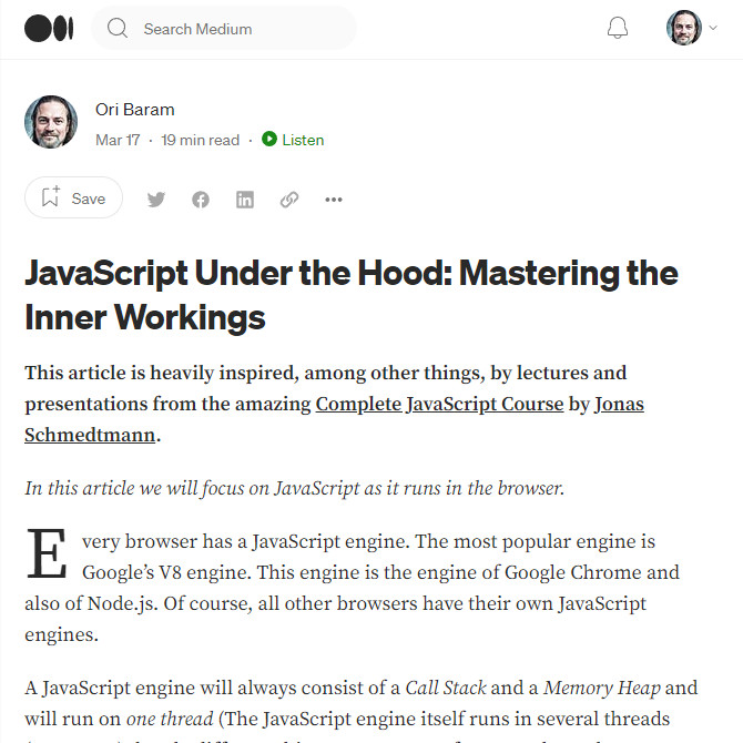 JavaScript Under the Hood: Mastering the Inner Workings